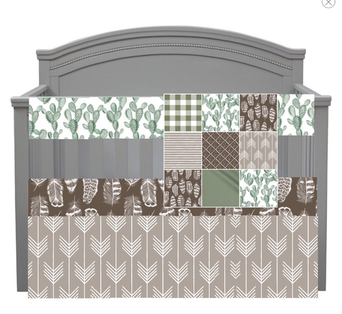 Custom Made to Order Baby Boy Bedding with a modern boho theme Etsy