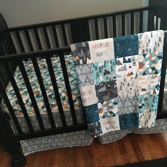 mustard crib bedding