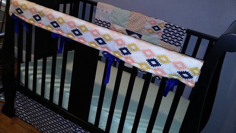Navy Arrows Sheet Made To Order Gold Baby Blanket Mint Arizona Aztec Tribal Coral Custom Crib Bedding Set Crib Skirt