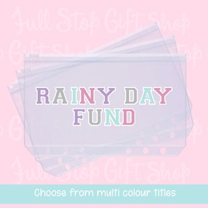 Custom A5 cash envelopes for budgeting binders
