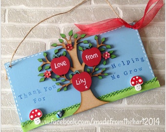 Hanging Teacher Classroom Plaque