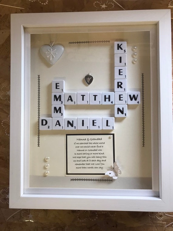 Personalised Scrabble Frame