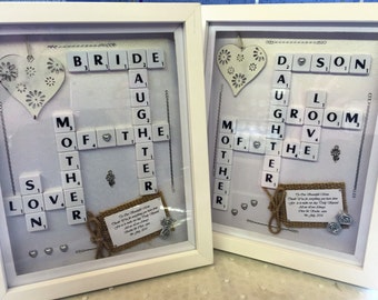 Personalised Mothers of the Bride or Groom Thank you gifts