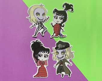 Beetlejuice Stickers Pack of 4 (RETIRING) | Movie and Cartoon