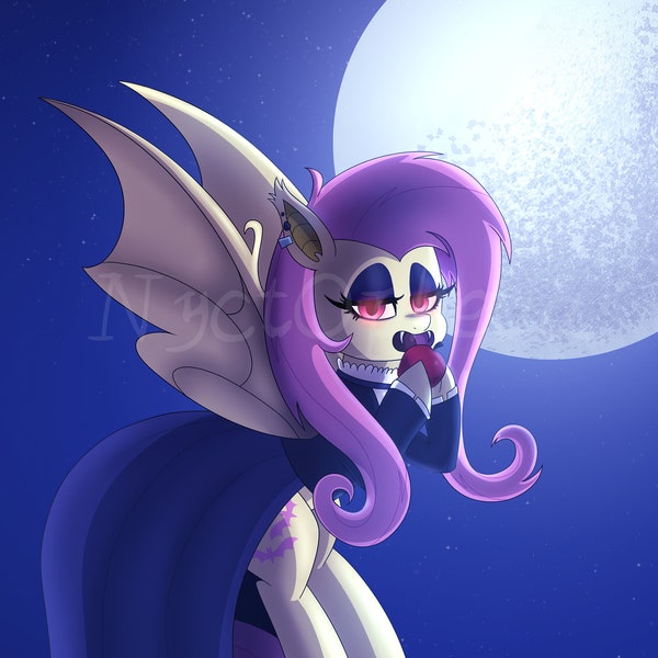 Goth Flutterbat Art Print