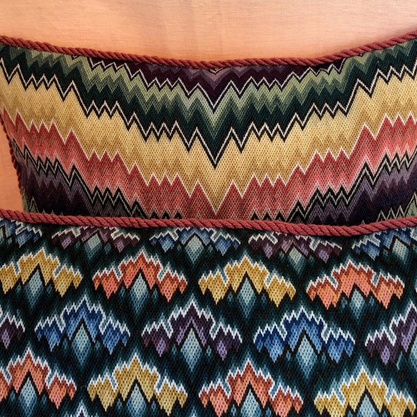 Embroidered cushions