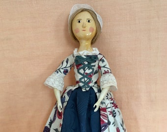 Rare 15 inch Fred Laughon wooden dolls