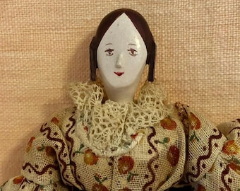 7 Gables doll in period clothes - labelled "Mayflower replica"