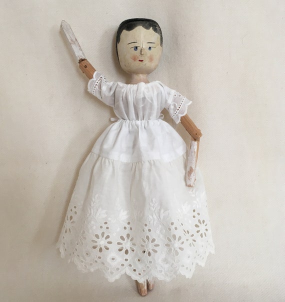 Frances an Antique Wooden Doll - Etsy
