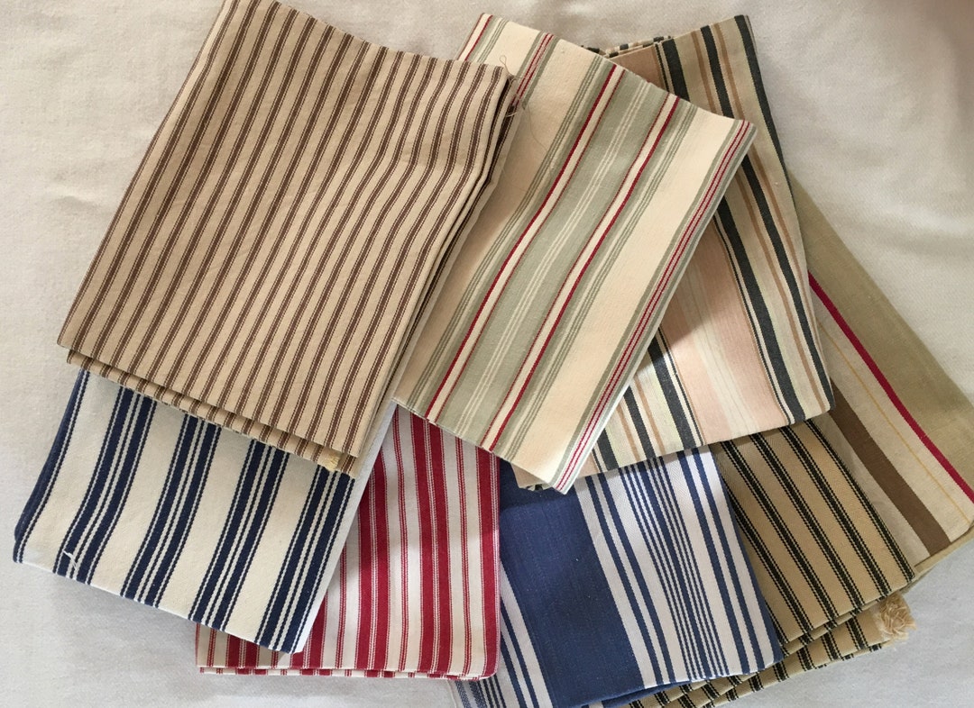 Striped Pillow Ticks for Repro Bed Pillows Etsy