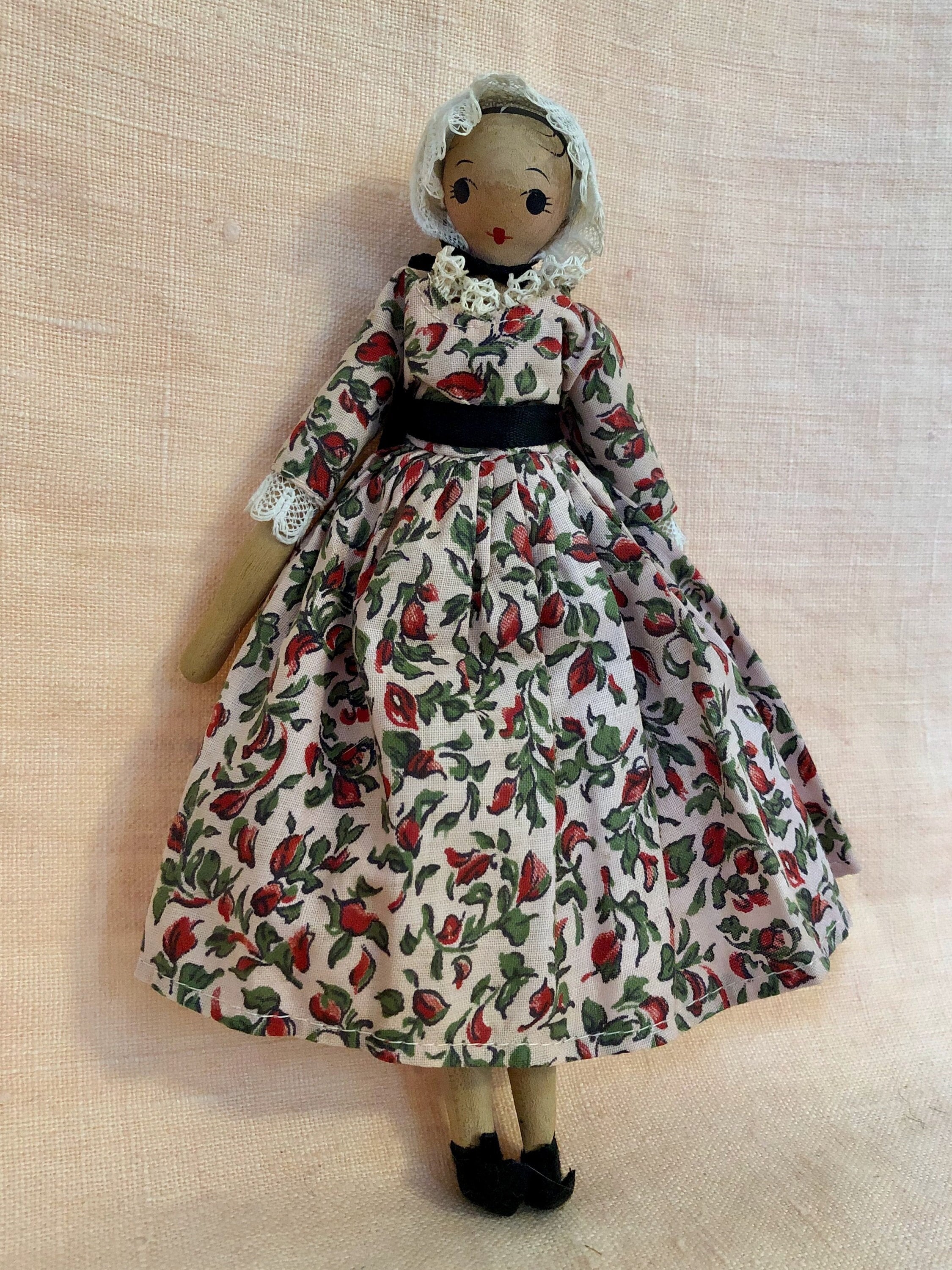 アンティーク ペグドール ペニードール 木製人形 アンティーク ペグ ドール ペニードール WOODEN PEG DOLL 座れる