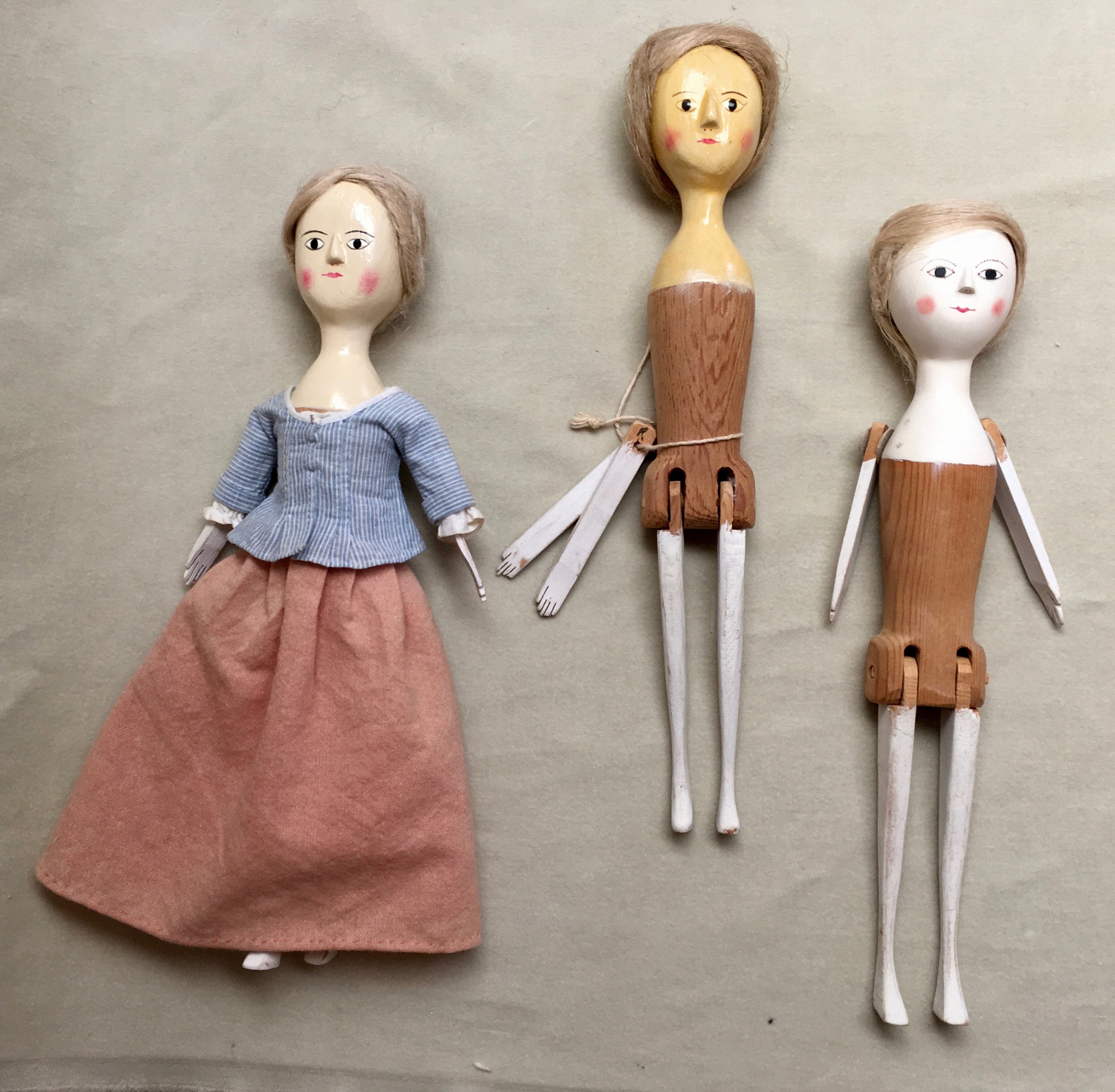 vintage wooden doll