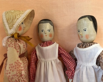 Ida, the Peg Wooden, a vintage reproduction doll