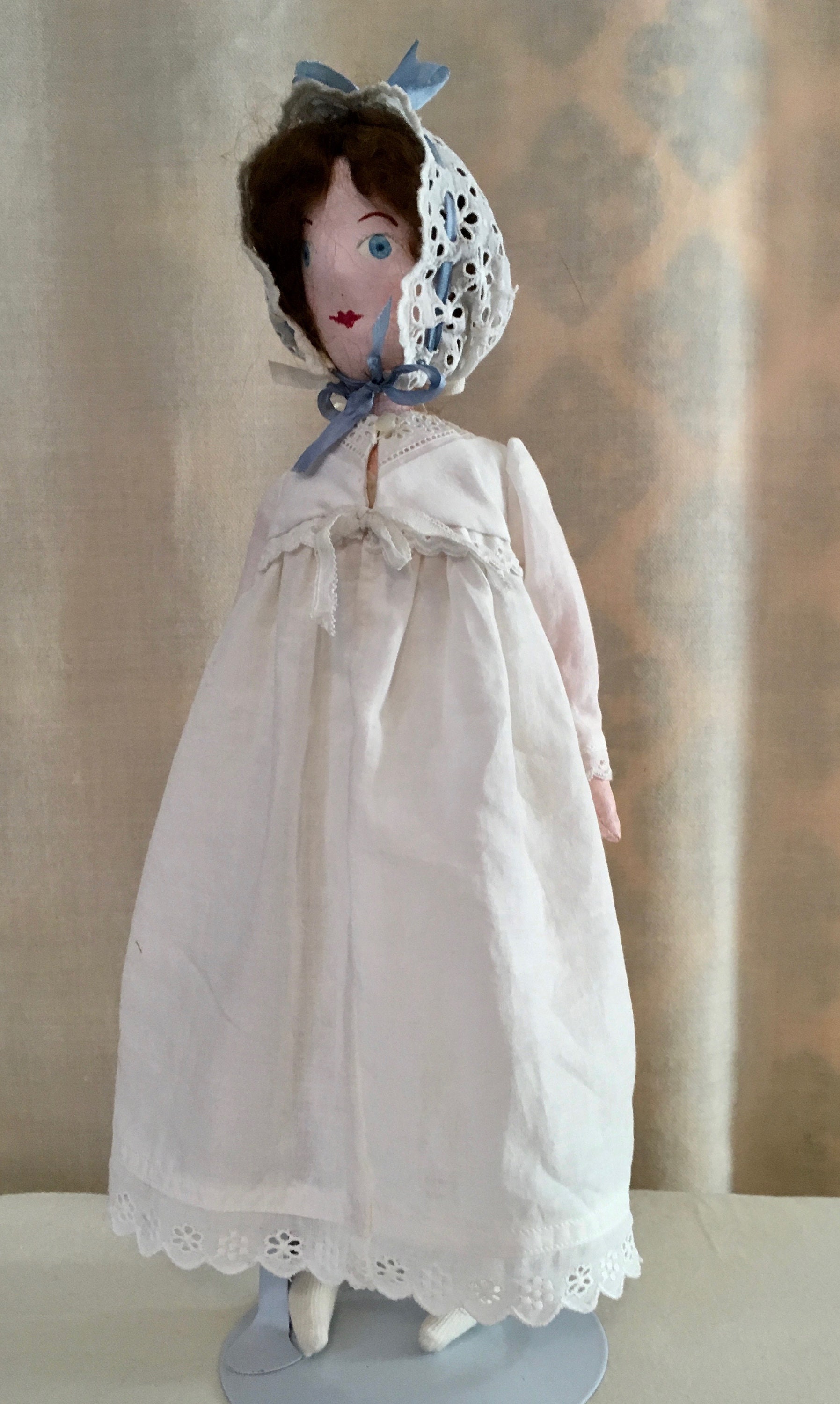 Doll's 19th Century Nightgown and Lace Nightcap - Etsy