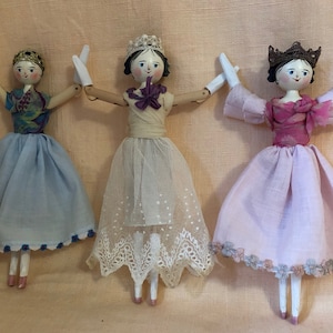Bella wooden ballerinas