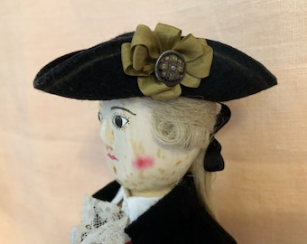 Hats for 18th century gentlemen dolls