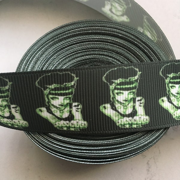 grosgrain ribbon, pin-up, Tattoo, pinup girl, Rockabilly, Psychobilly, Stay Sick, horror ribbon