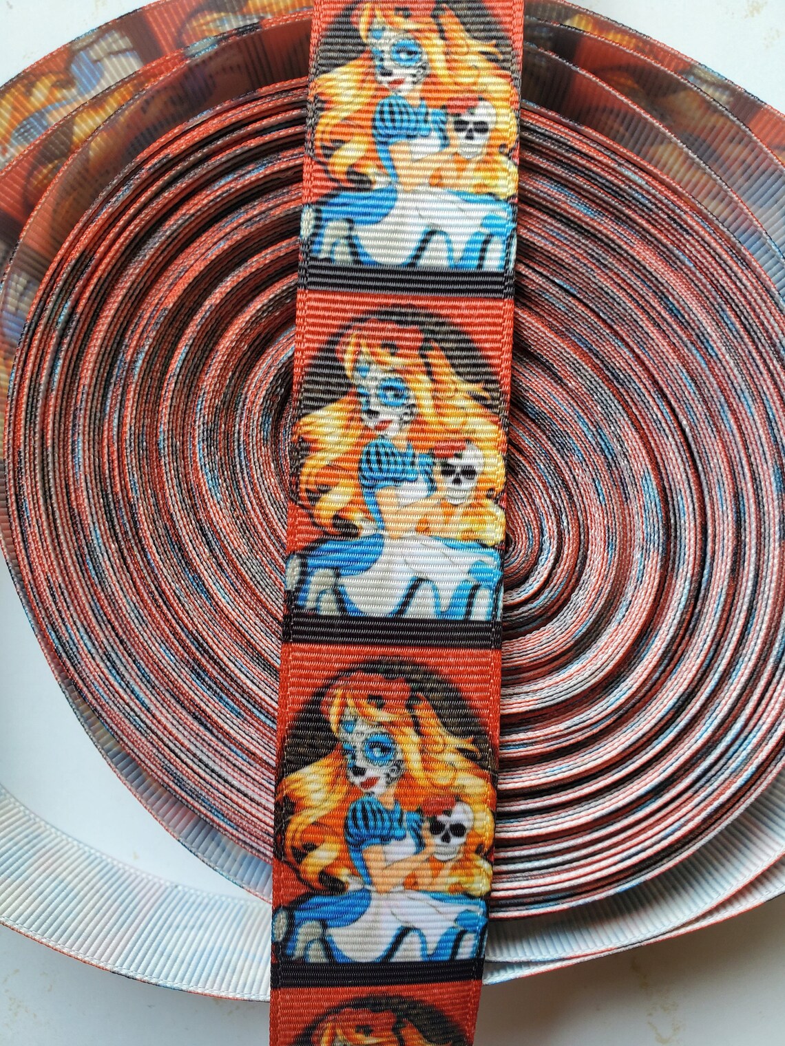 Fairy Tale Ribbon Grosgrain Ribbon Wonderland Cartoon Etsy