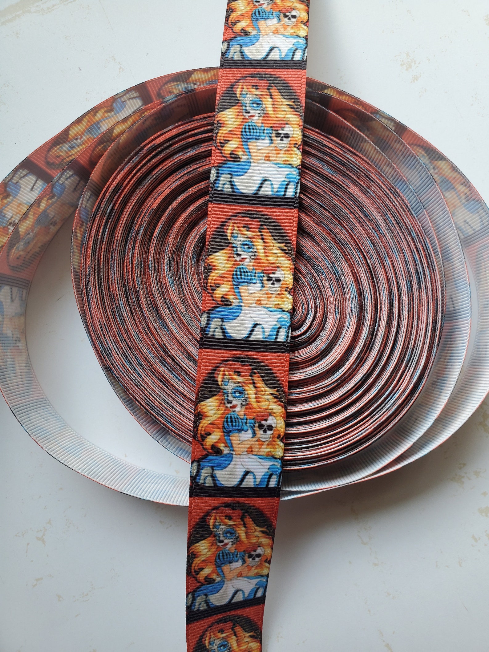 Fairy Tale Ribbon Grosgrain Ribbon Wonderland Cartoon Etsy