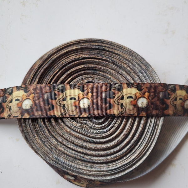 Steampunk Cogs and Gears, Grosgrain ribbon, steampunk ribbon