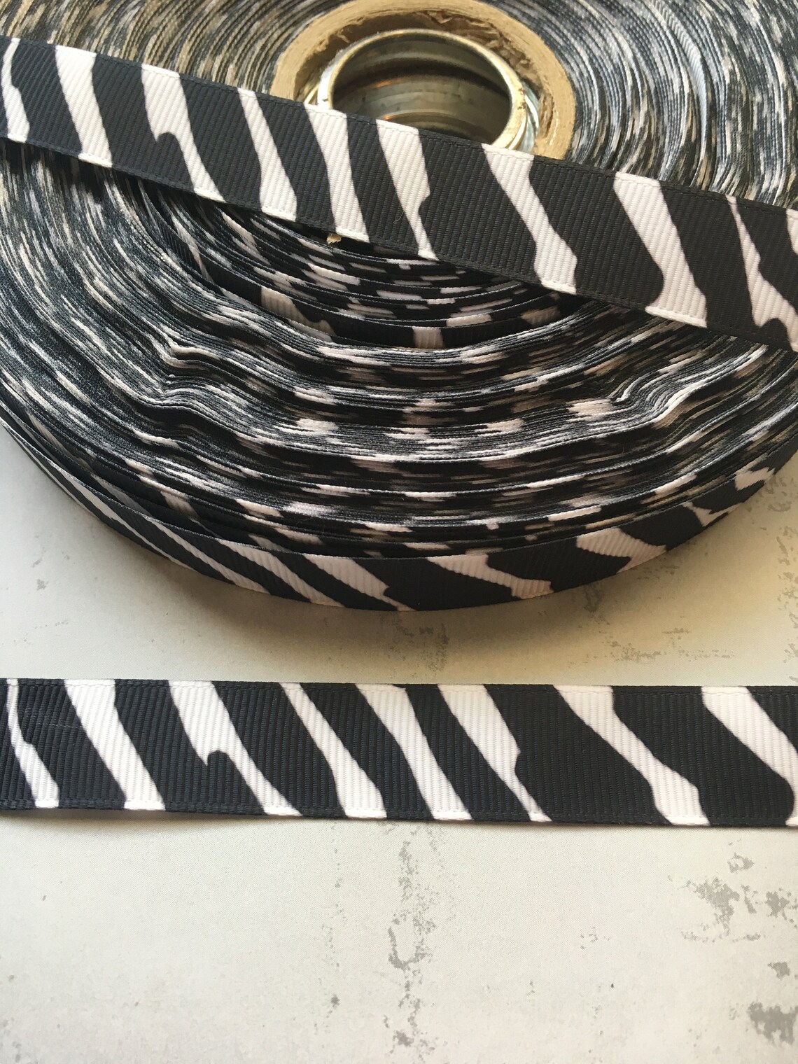 Grosgrain ribbon zebra animal print stripes 5/8 Etsy