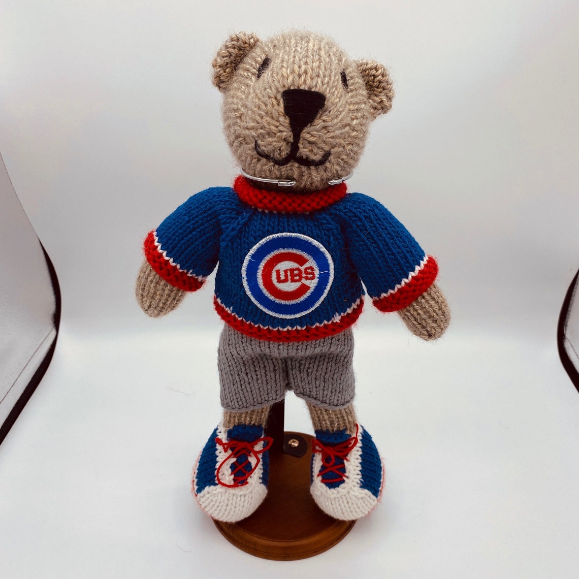 Chicago Cubs Teddy Bear Con colores away y logotipo Etsy