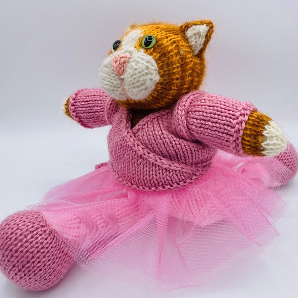 Callie the Knit Ballerina Kitty Doll - 12
