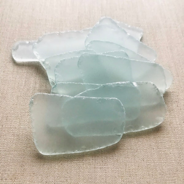 Place Cards, Bulk Sea Glass Place Cards, Large Sea Glass, Beach Wedding Place Cards, Beach Wedding