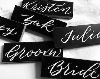 Place Cards, Marble Place Cards, Winter Wedding, Black and White Wedding, Black and Gold Wedding, Marble Wedding Decor, Escort Cards