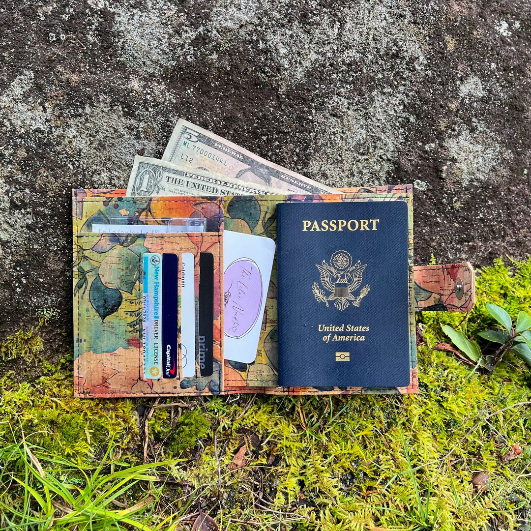 Custom Made to Order Cork Passport Wallet Travel Wallet Etsy