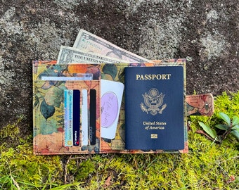 Custom Made to Order Cork Passport Wallet - Travel Wallet - Design your own