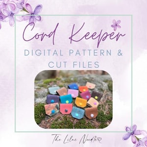 Cord Keeper Digital Pattern and Cut Files - Fast Scrap Buster Pattern - Quick project