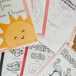 SPANISH PREK, Spanish preschool worksheets for ages 2-4 | Printable kids quiet book workbook activity