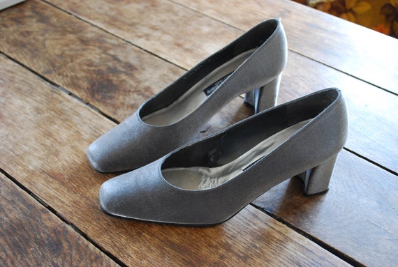 russell and bromley silver shoes