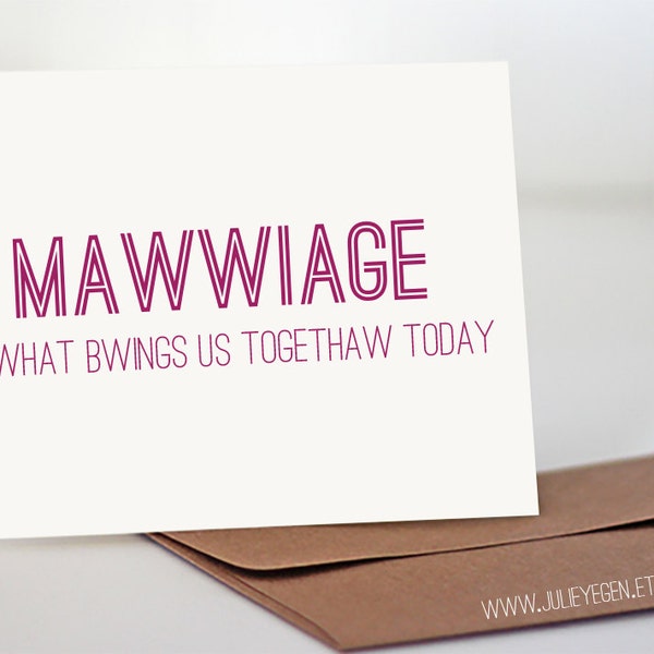 Mawwiage - Etsy