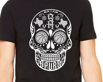 spurs sugar skull shirt