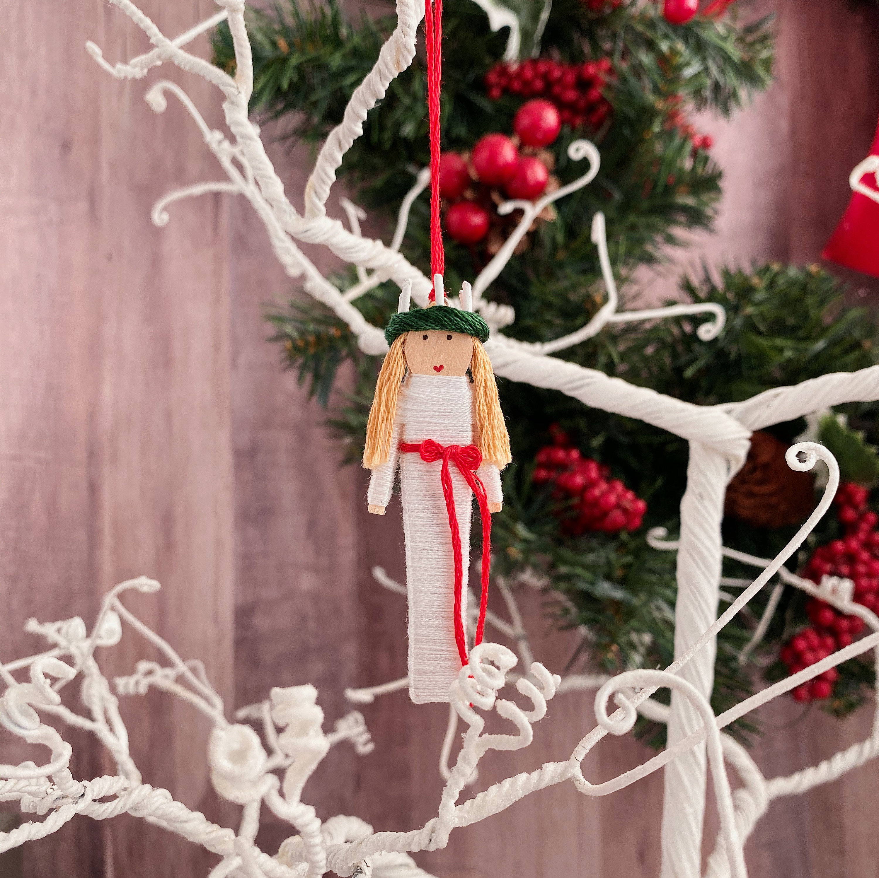 Santa Lucia Christmas Ornament Saint Lucy Worry Doll Etsy