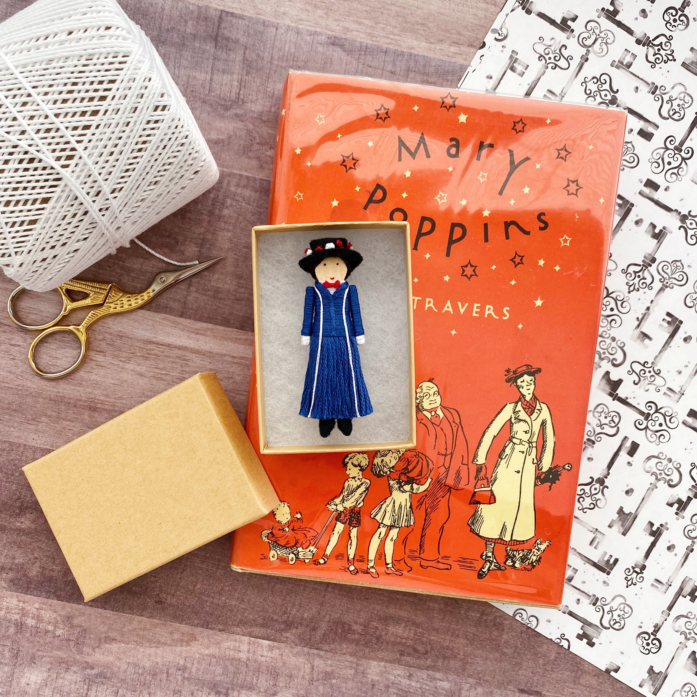 Mary Poppins Christmas Ornament Mary Poppins Clothespin Doll  Etsy