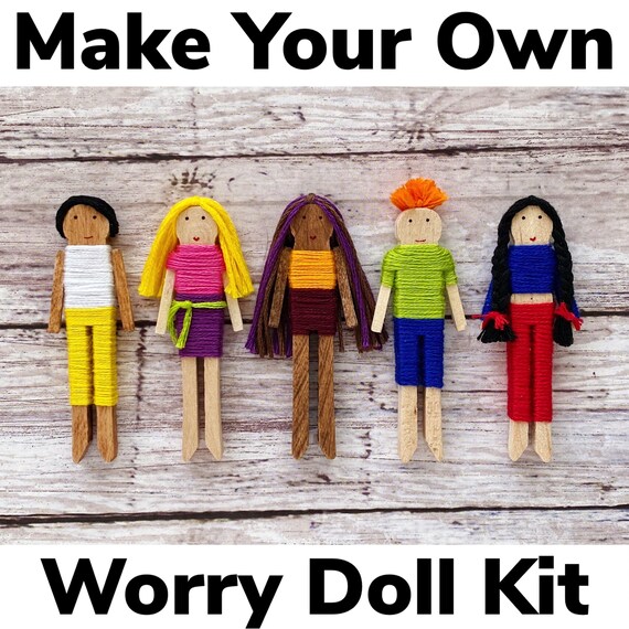Japanese Doll Wooden Clip DIY Clothes Photo Paper Clothespin Cards Craft Clips