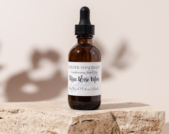 Three Wise Men Beard Oil - Moisturizing Beard Oil made with Jojoba and Argan oils - Beard Oil for a soft, touchable beard