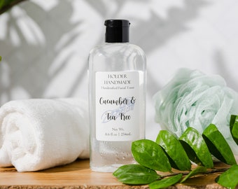 Cucumber and Tea Tree Face Toner - All Natural Facial Toner - Tea Tree  Skin Care for Acne Prone Skin