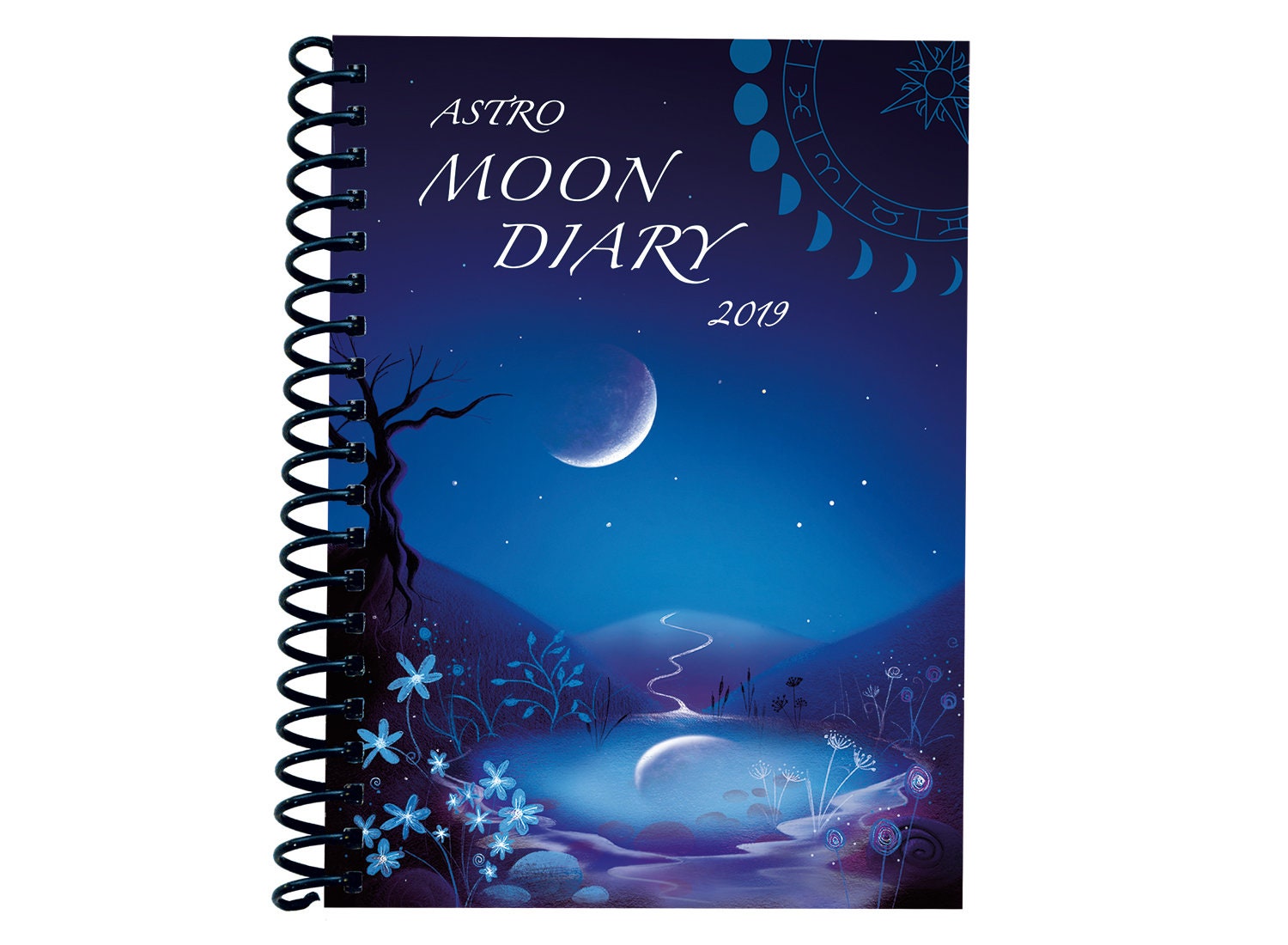 Lunar Moon Diary 2019 Datebook Calendar Personal Organiser Etsy