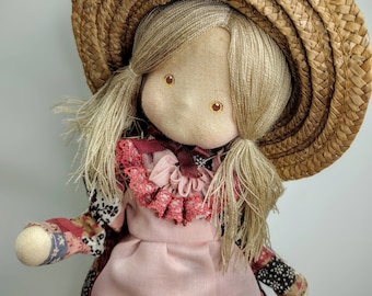 Vintage Sankyo Rotating Doll Music Box: Holly Hobbies Girl, Japan