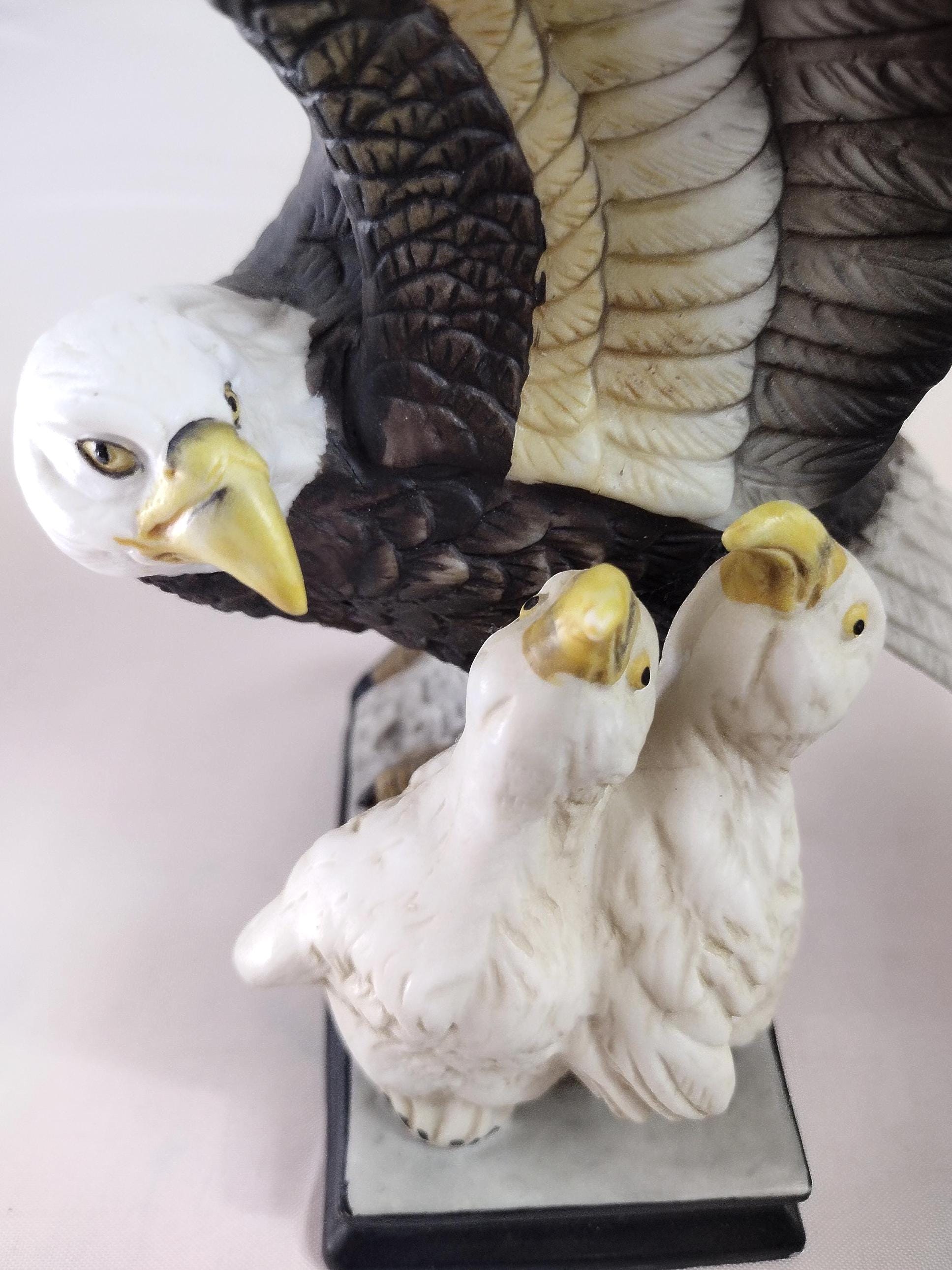 Vintage Ceramic Bald Eagle Figurine - Etsy