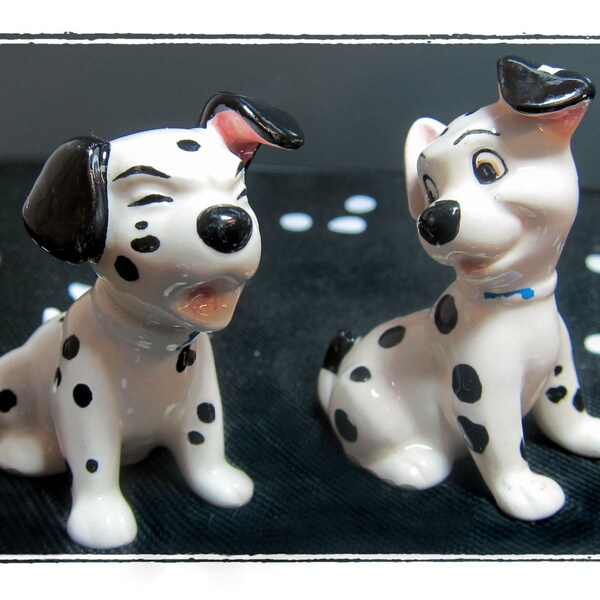 Vintage Disney Dalmatian Figurine, Porcelain Dalmatian Figurine, Dog Figurine, Funny Dog, Disney Dalmatian
