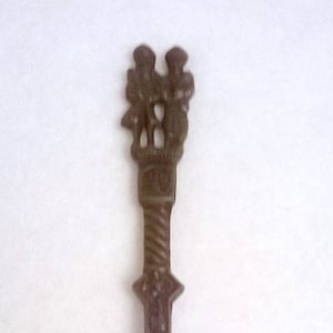 Vintage Dutch Pewter William Mary Wedding Spoon Volendam Holland