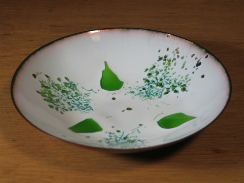 Vintage Enamel On Copper Edwards Star For Gump/'s Bowl Dish Plate Mid-Century