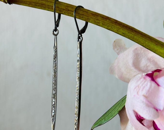 HADLEY diamond spike earrings