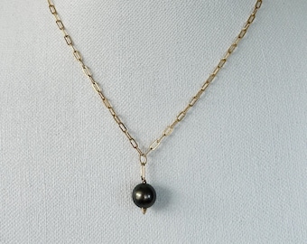 BROOKLYN tahitian pearl pendant necklace