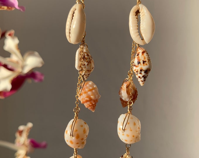 GIGI dangling summer essential shell earrings